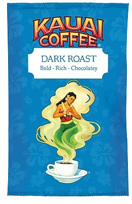 Kauai Coffee Dark Blend Ground Coffee, 2.25 oz., 24/CT
