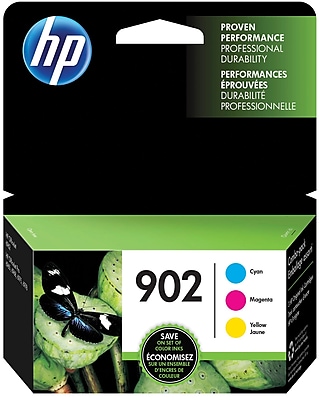 HP 902 C M Y Color Ink Cartridges T0A38AN 140 Combo 3 Pack