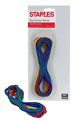 Staples Big Rubber Bands 24 Pack