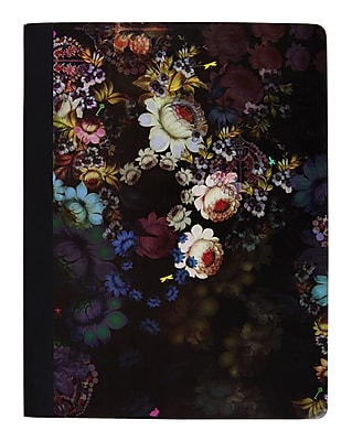 Cynthia Rowley Composition Book College Ruled Cosmic Black Floral 9 3 4 x 7 1 2 29898 US