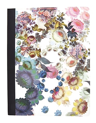 Cynthia Rowley Composition Book College Ruled Cosmic White Floral 9 3 4 x 7 1 2 29897 US