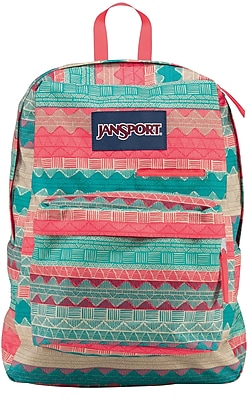Jansport Digibreak Backpack, Malt Tan Boho Stripe (T50F04G)