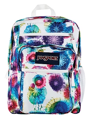 Jansport Big Student Backpack, Multi Tie Dye Swirls (TDN70JX)