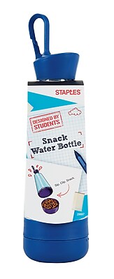 Designed by Students Snack Water Bottle Clear Blue 29687