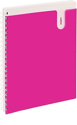 Poppin 1 Subject Pocket Spira Notebookl Pink 100774