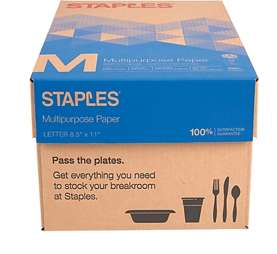 Staples Multipurpose Paper 8 1 2 x 11 Case