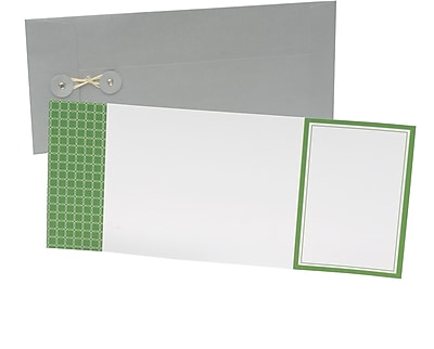 Gartner Studios Green Octagons Invitations 4.5 x 6.12 10 Pack 42813