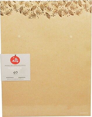 Gartner Studios Plaid Stationery 8.5 x 11 80 Pack 18693