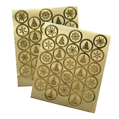 Gartner Studios Gold Foil Seals 5.25 x 6.25 50 Pack 60835