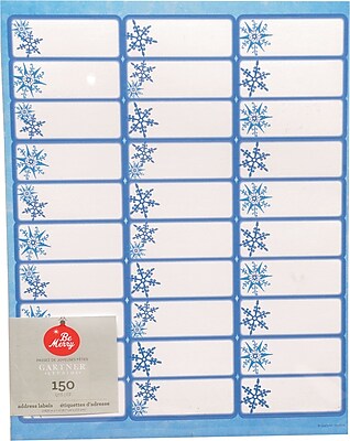 Gartner Studios Snowflake Address Labels 8.5 x 11 150 Pack 74328