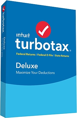 TurboTax Deluxe + State 2016 for Windows/Mac (1 User) [Boxed]