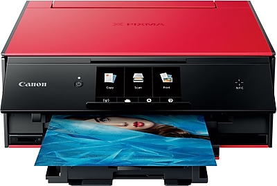 Canon PIXMA TS9020 Wireless Inkjet All In One Printer Red