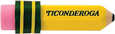 Ticonderoga Pencil Shaped Erasers 3 Pack