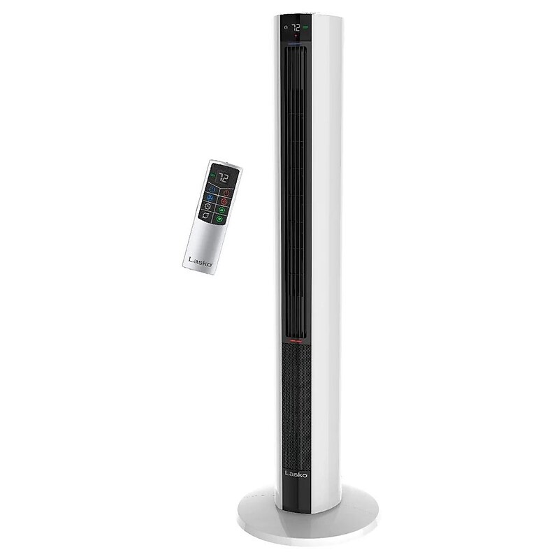 Lasko 1500-Watt BTU 5100 Ceramic Tower Fan & Space Heater, White (FH500)
