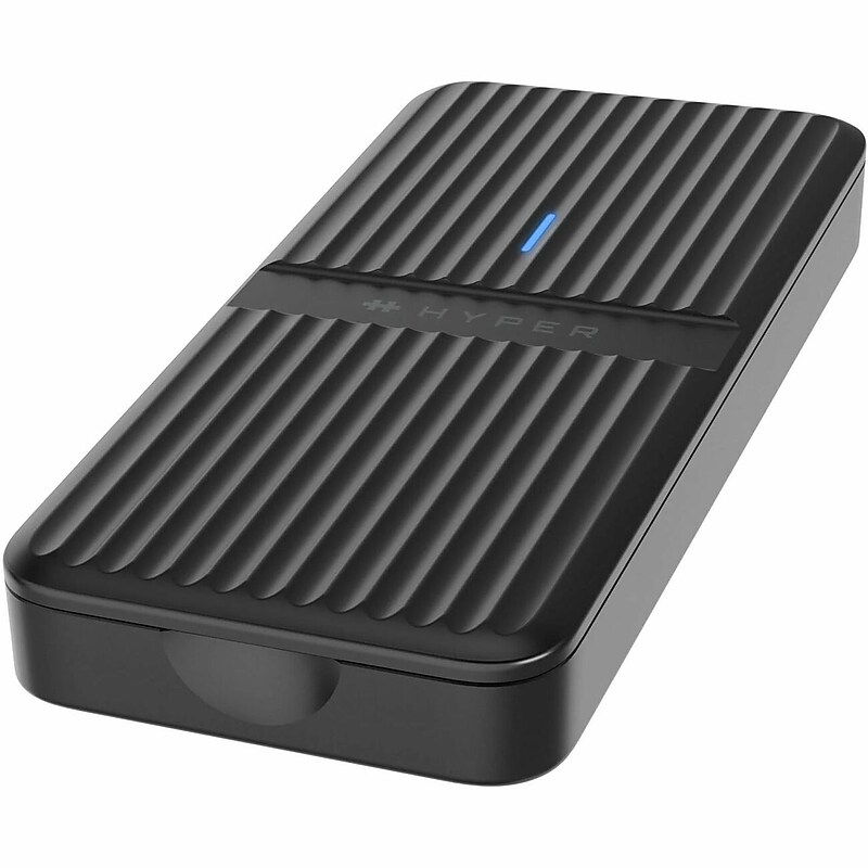 Hyper HyperDrive Next USB4 External M.2 PCIe NVMe Hard Drive Enclosure, SSD, Black (HD2500GL)