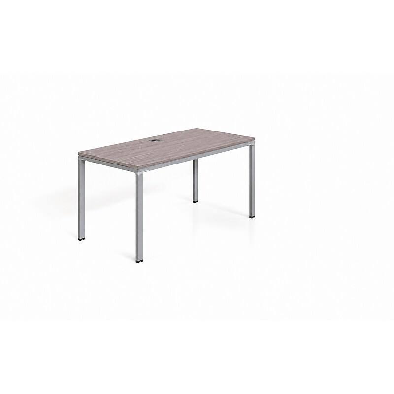 Boss Office Products Simple System 66"W Desk, Driftwood (SGSD001-102)