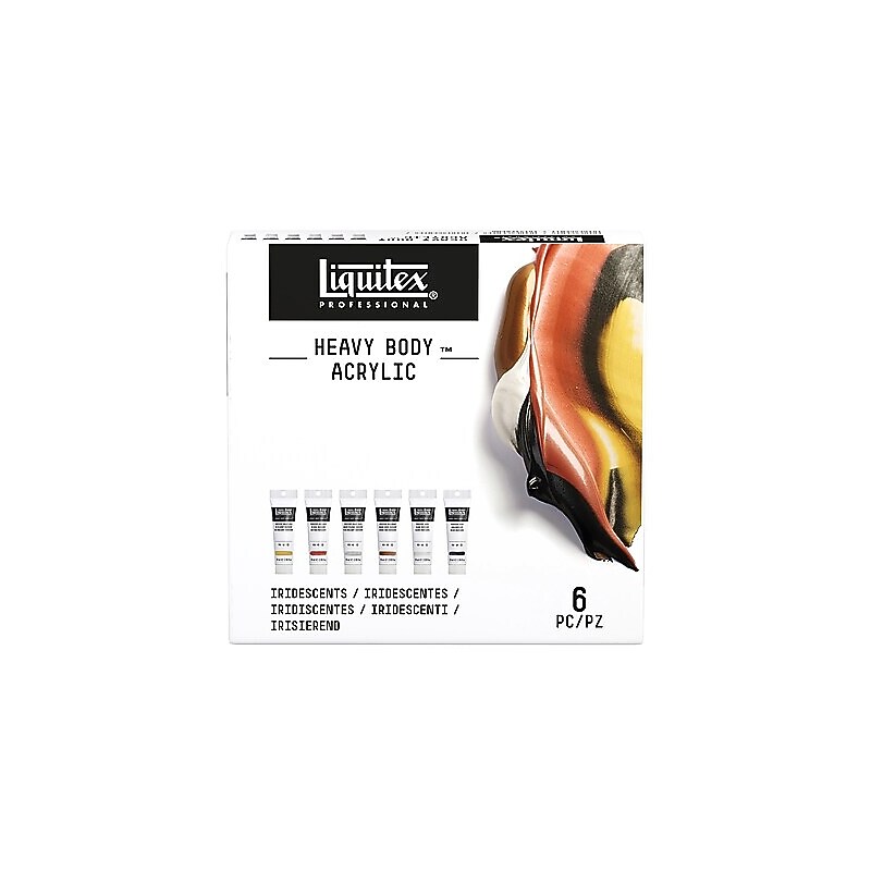 Liquitex LX ACRYLIC Acrylic Paint, Assorted Colors, 59 ml., 6/Set (LIQ3699384)