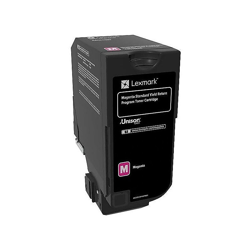 Lexmark 74 Magenta Standard Yield, Return Program Toner Cartridge (74C1SM0)