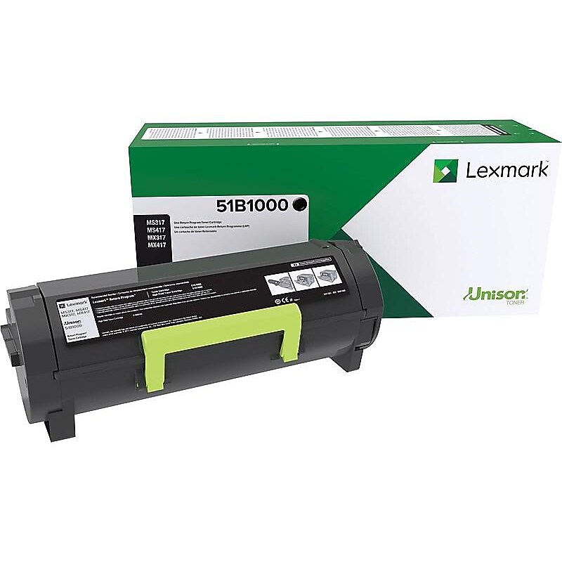 Lexmark 51 Black Standard Yield Toner Cartridge (51B1000)