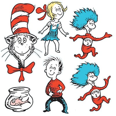 EUREKA LARGE DR SEUSS CHARACTERS 2 SIDED DECO KIT LEARN0295