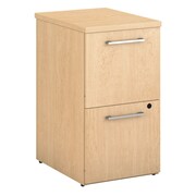 Bush Business Furniture Emerge 2 Drawer File Cabinet, Natural Maple (300S105AC)