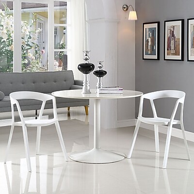 Tread Dining Set Set of 2 in White 889654069478