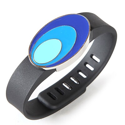 Fit Fab Oval Fitness Tracker Slide Blue