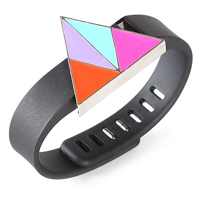 Fit Fab Triangle Fitness Tracker Slide Orange Pink Blue Purple