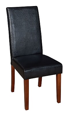 Niche Tyler Dining Room Chair Cherry Black Vinyl N6000BKCH