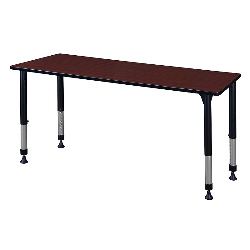 Regency Rectangular Activity Table, 60" x 30", Height Adjustable, Walnut (MT6030MHAPBK)