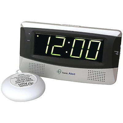 Sonic Alert SB300ss Sonic Bomb Large Display Alarm Clock with Super Shaker