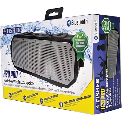 Fisher FBT680S H20 Pro Bluetooth Speaker SIlver