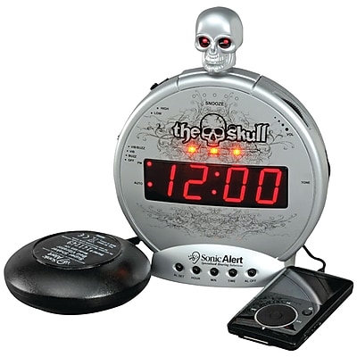 Sonic Alert SBS550bc The Skull Alarm Clock with Bone Crusher