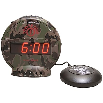 Sonic Alert SBC575SS Bunker Bomb Alarm Clock with Super Shaker
