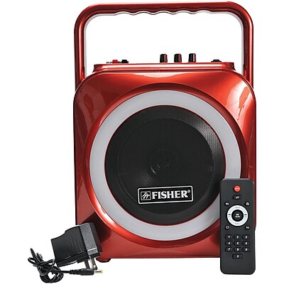 Fisher FBX440R Party Jam Wireless Studio System Red