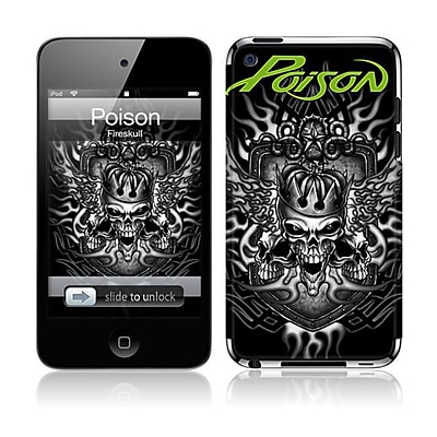 Zing Revolution iPod Touch 4th Gen Poison Fireskull Skin MSCSK09581