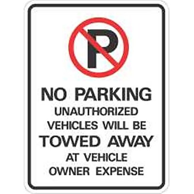 Hy Ko Products 18 In. X24 In. No Parking Hd HMREX13975