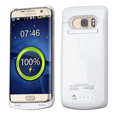 Insten 5200 mAh Quantum Energy Battery Case for Samsung Galaxy S7 Edge - White