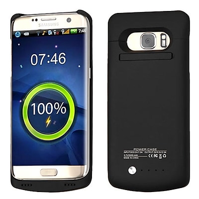 Insten 5200 mAh Rubberized Quantum Energy Battery Case for Samsung Galaxy S7 Edge - Black
