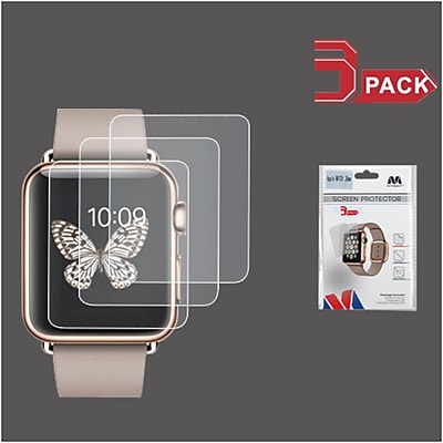 Insten 3 Pack Clear LCD Screen Protector Film Cover For Apple Watch 38mm