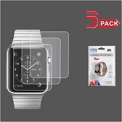 Insten 3 Pack Clear LCD Screen Protector Film Cover For Apple Watch 38mm Watch 42mm