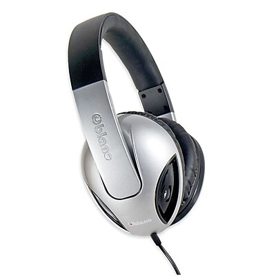 Oblanc Cobra210 NC1 2.1 Amplified Stereo Headphone with Mic Black Silver