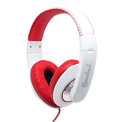 Connectland Fashionable Stylish Stereo Over Ear Headphone Headset Red