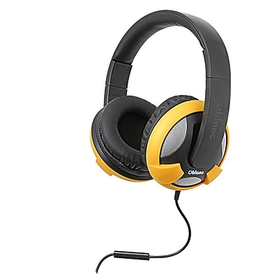 Oblanc UFO200 NC2 2.0 Stereo Headphone with In line Microphone Black Yellow