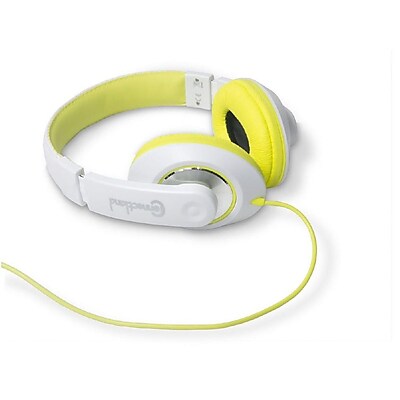 Connectland Fashionable Stylish Stereo Headset Headphone White Lime Green