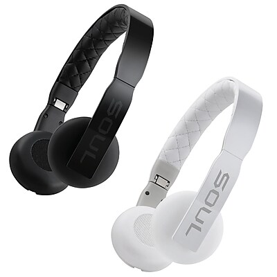 2 Pack Soul Loop On ear Headphones With Microphone Black White