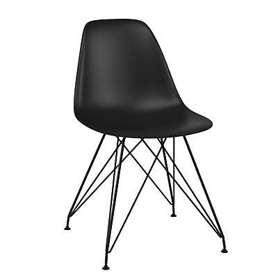 CorLiving Retro Dining Chair Matte Black DHL 101 C