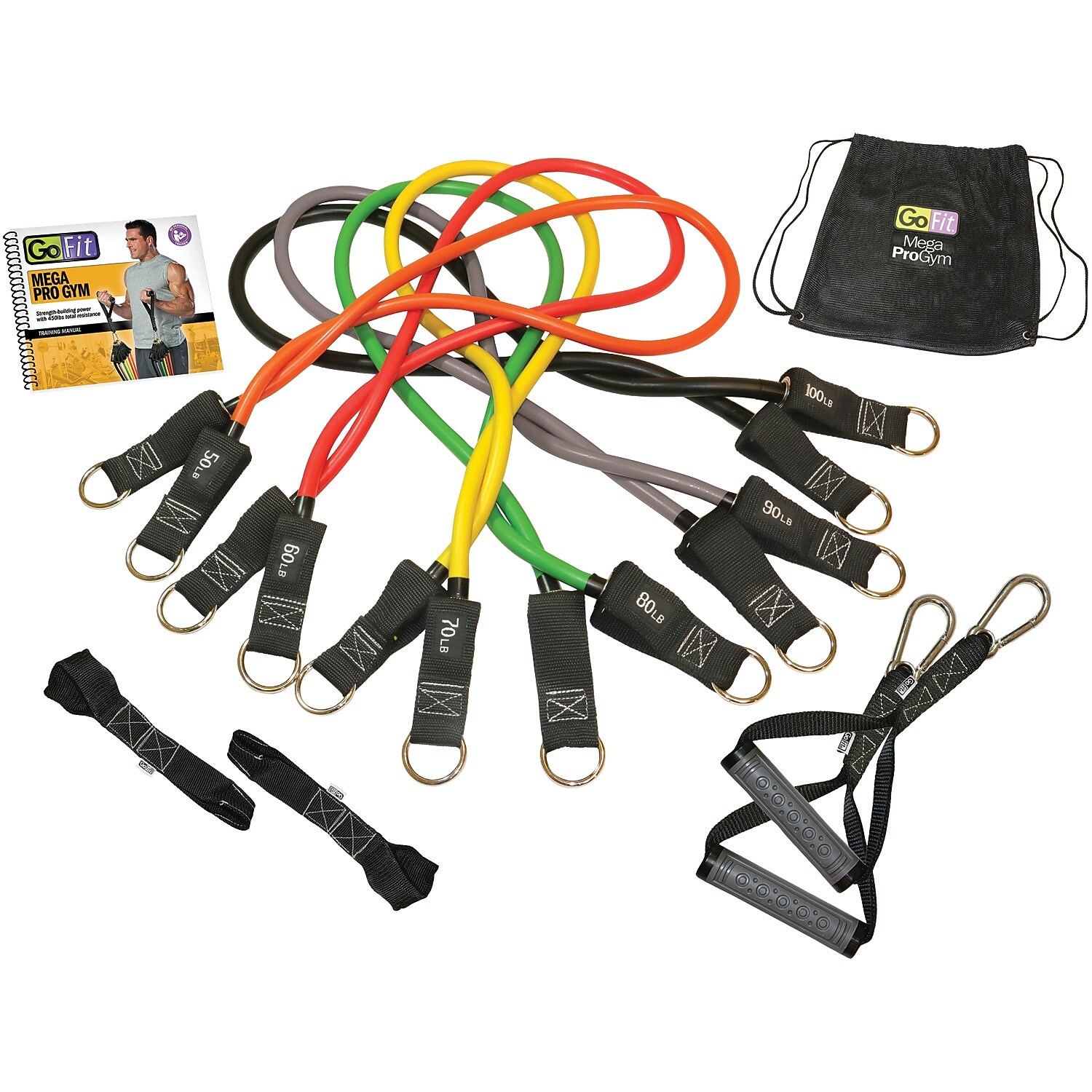 Gofit Mega ProGym Kit, Assorted Colors (GF-2XPGYM)