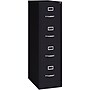 Lorell 4-Drawer Vertical File with Lock, Black, 52"H x 15"W x 25"D (LLR60650)~#|#~00046BA3-BAB2-4A94-AB70AE5E2D75D2CE_sc7