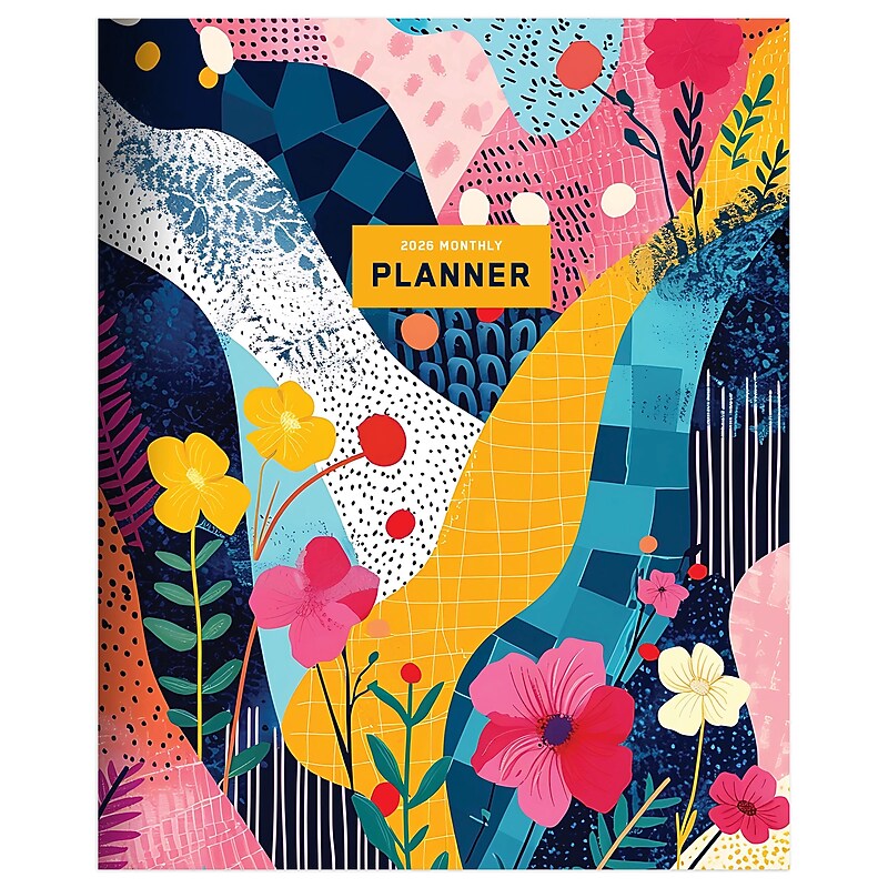 2026 TF Publishing Colorful Collage 6.5" x 8" Monthly, Paperboard Cover, Multicolored (26-4202) image 1